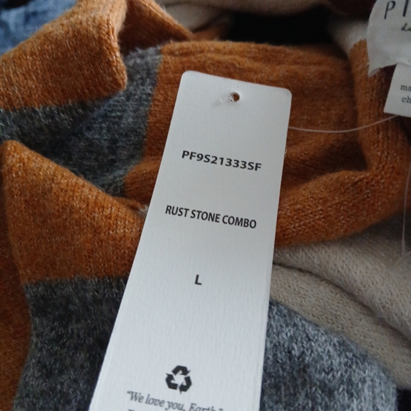 NWT Pinque Top Long Sleeve Color Multi Size Large - Picture 9 of 11